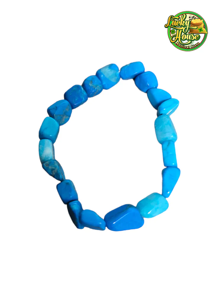 Blue Howlite Tumbled Bracelet (Bulk)