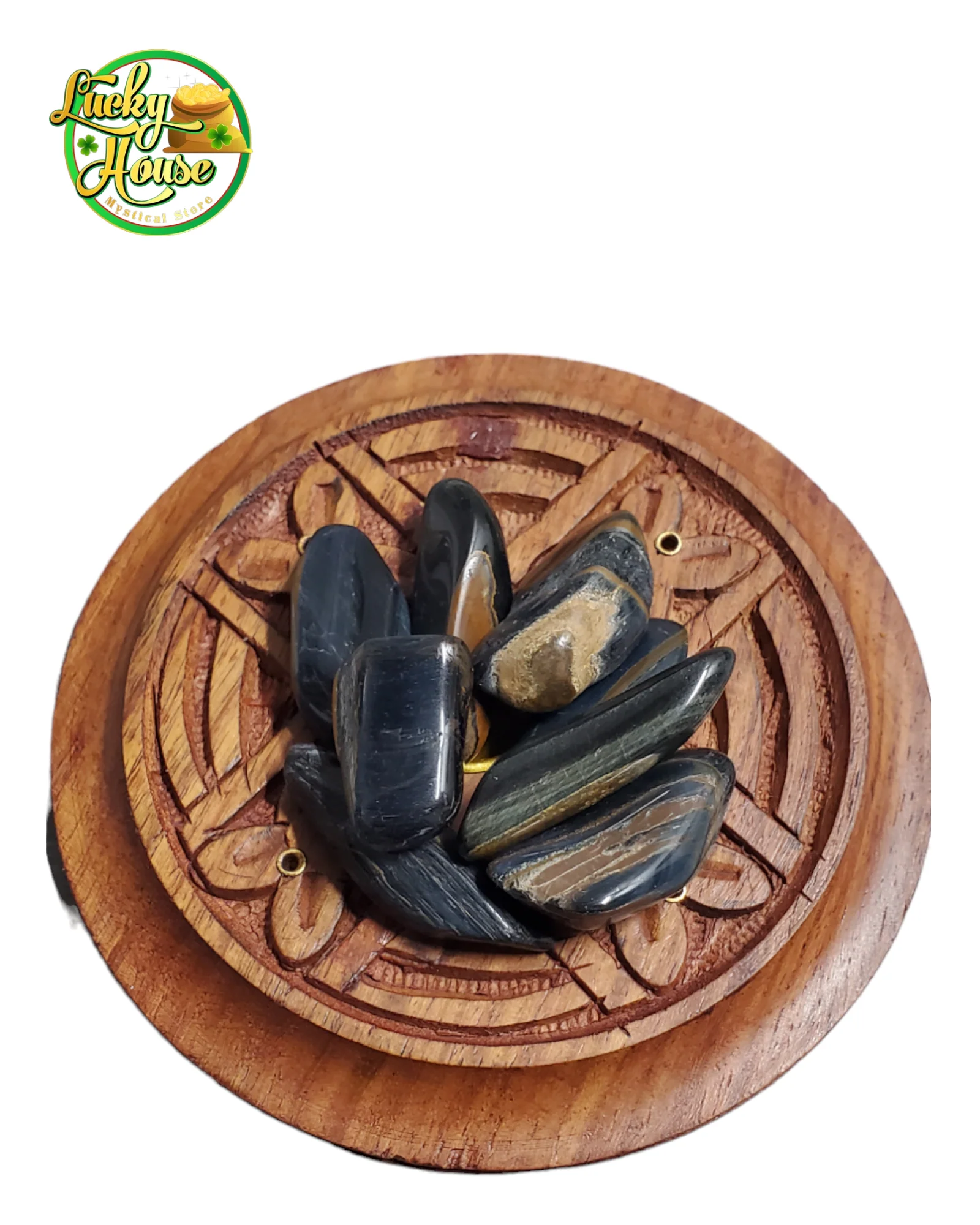 Blue Tiger's Eye Tumbled Stone - Image 2
