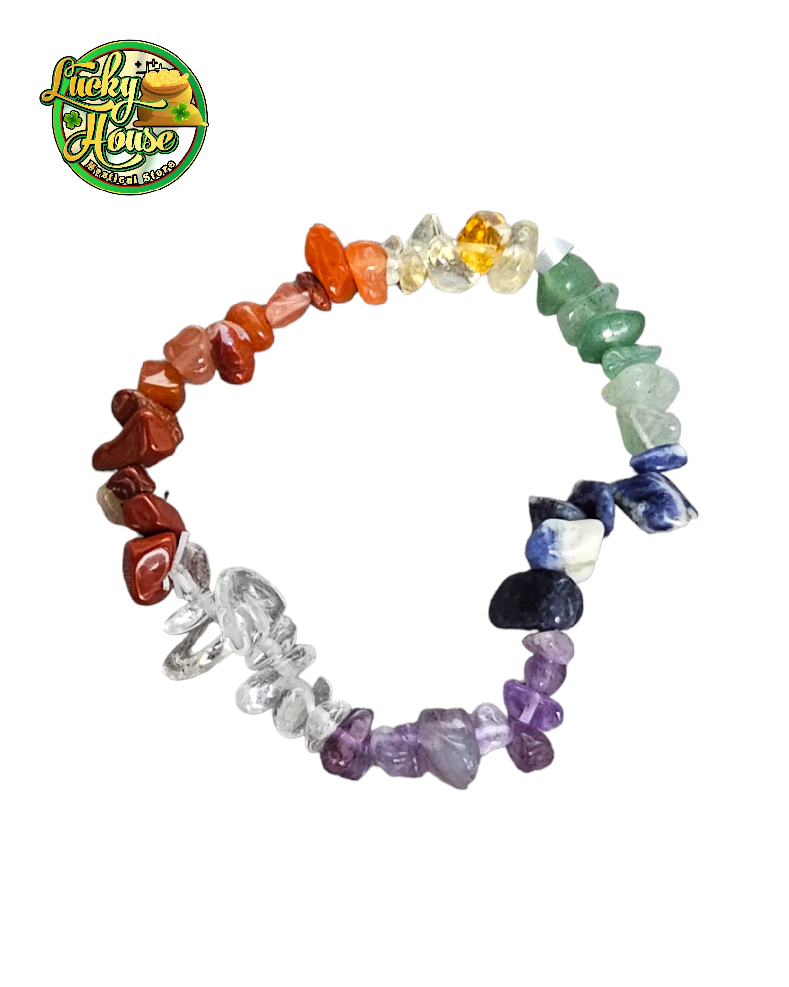 Seven Chakra Chip Bracelet