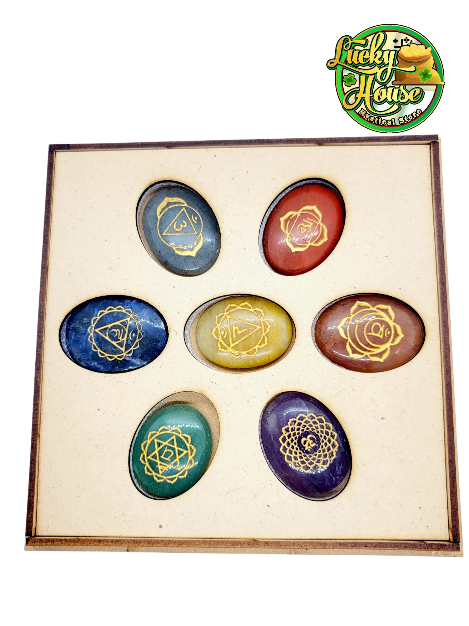 Chakra Stone Wood Set - Image 2