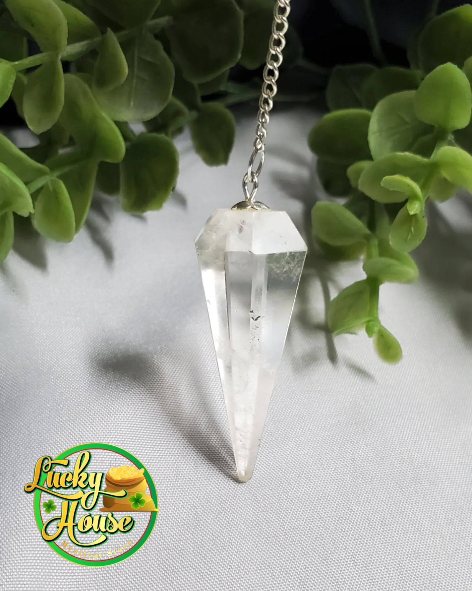 Clear Quartz Pendulum
