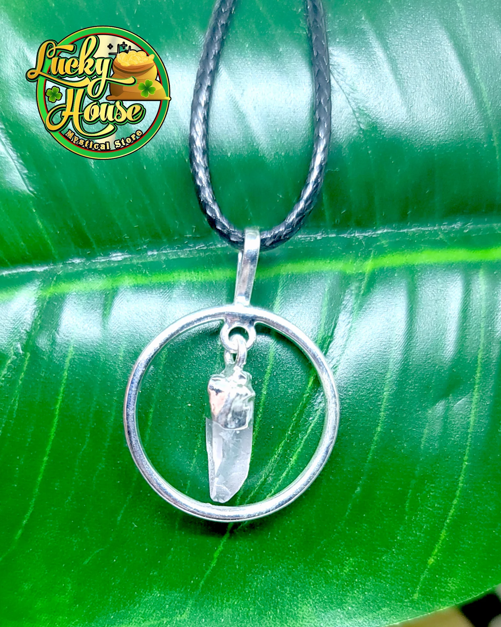 Clear Quartz Ring Pendant - Image 2