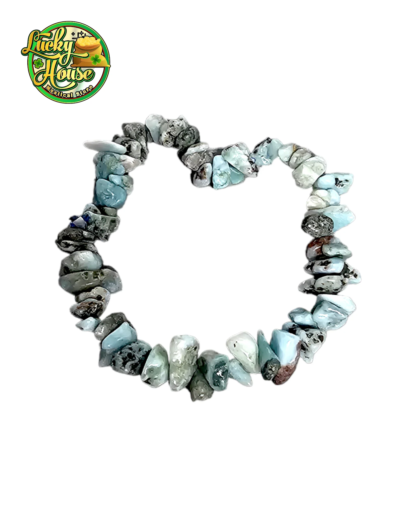 Larimar Chip Bracelet