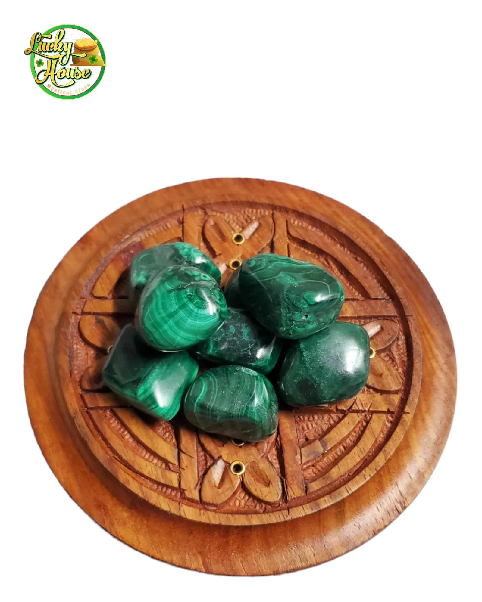 Malachite Tumbled Stone - Image 2