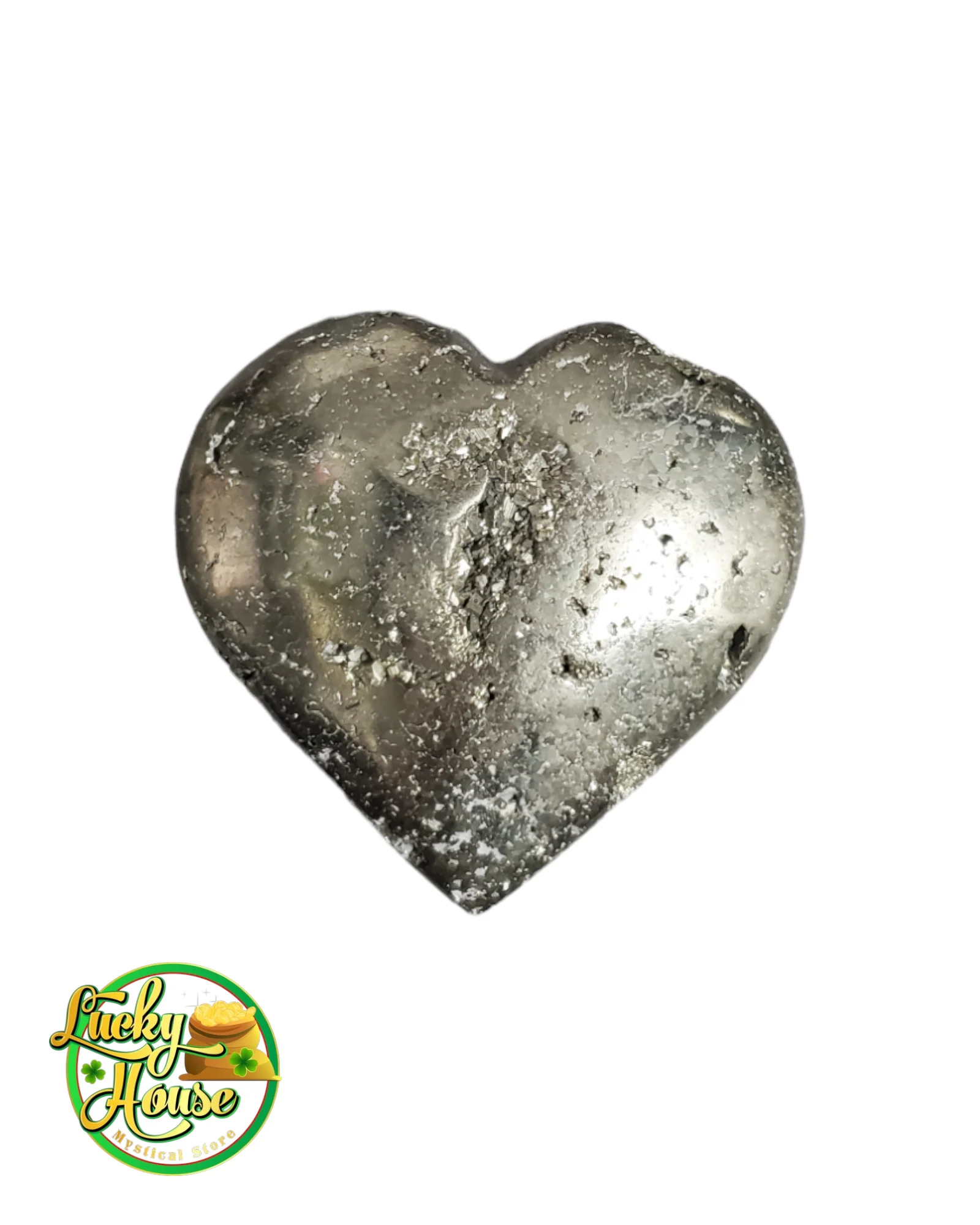 Pyrite Heart Carving