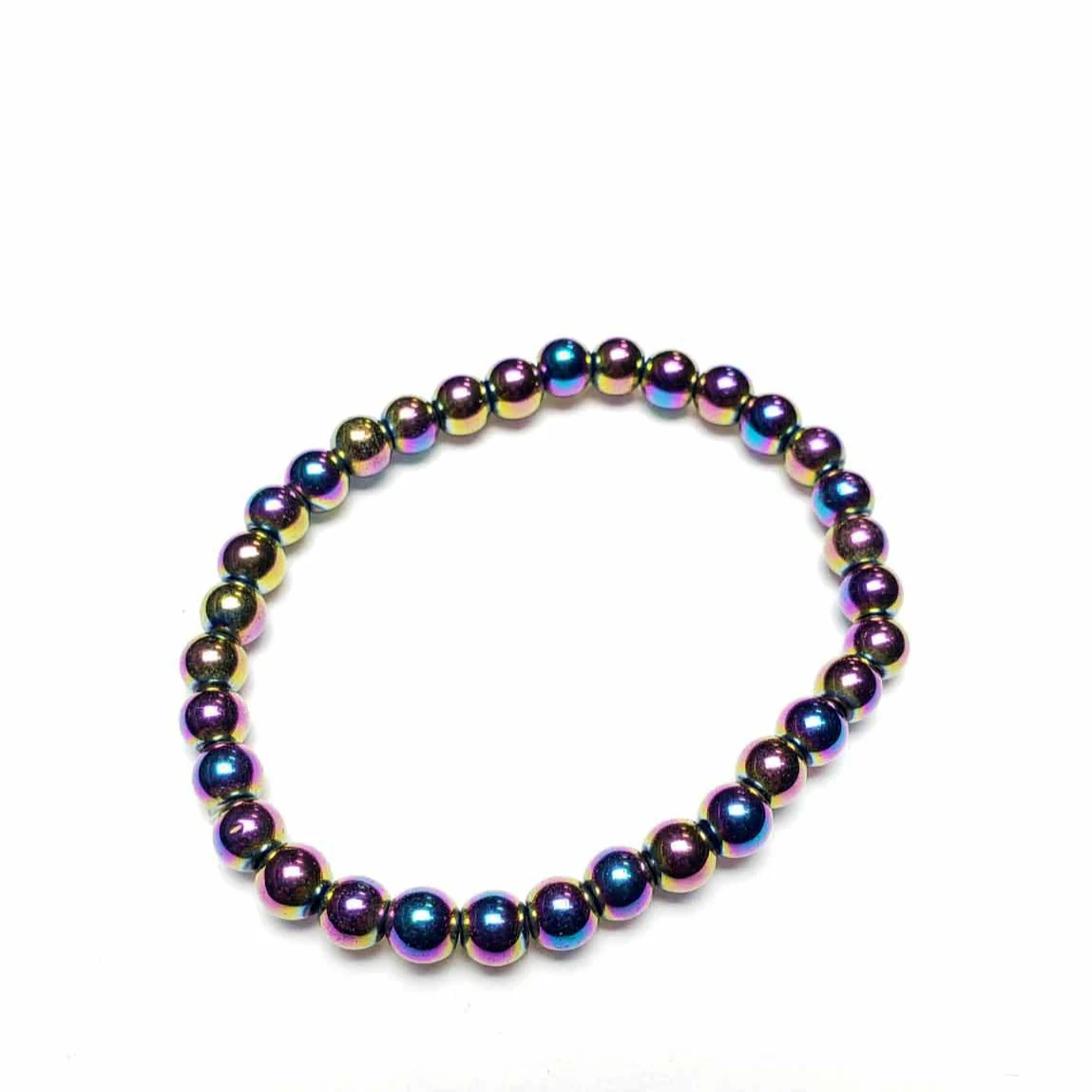 Rainbow Hematite Sphere Bracelet - Image 2