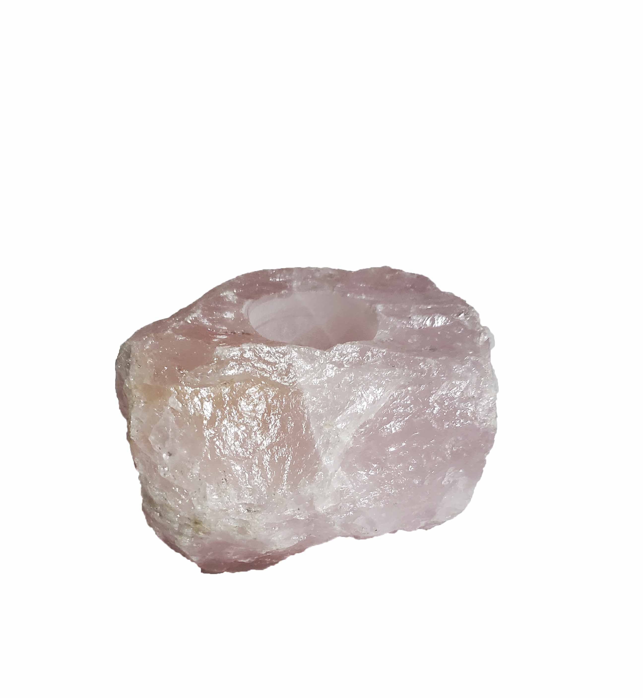 Rose Quartz Tea Light Candle Holder - Image 5