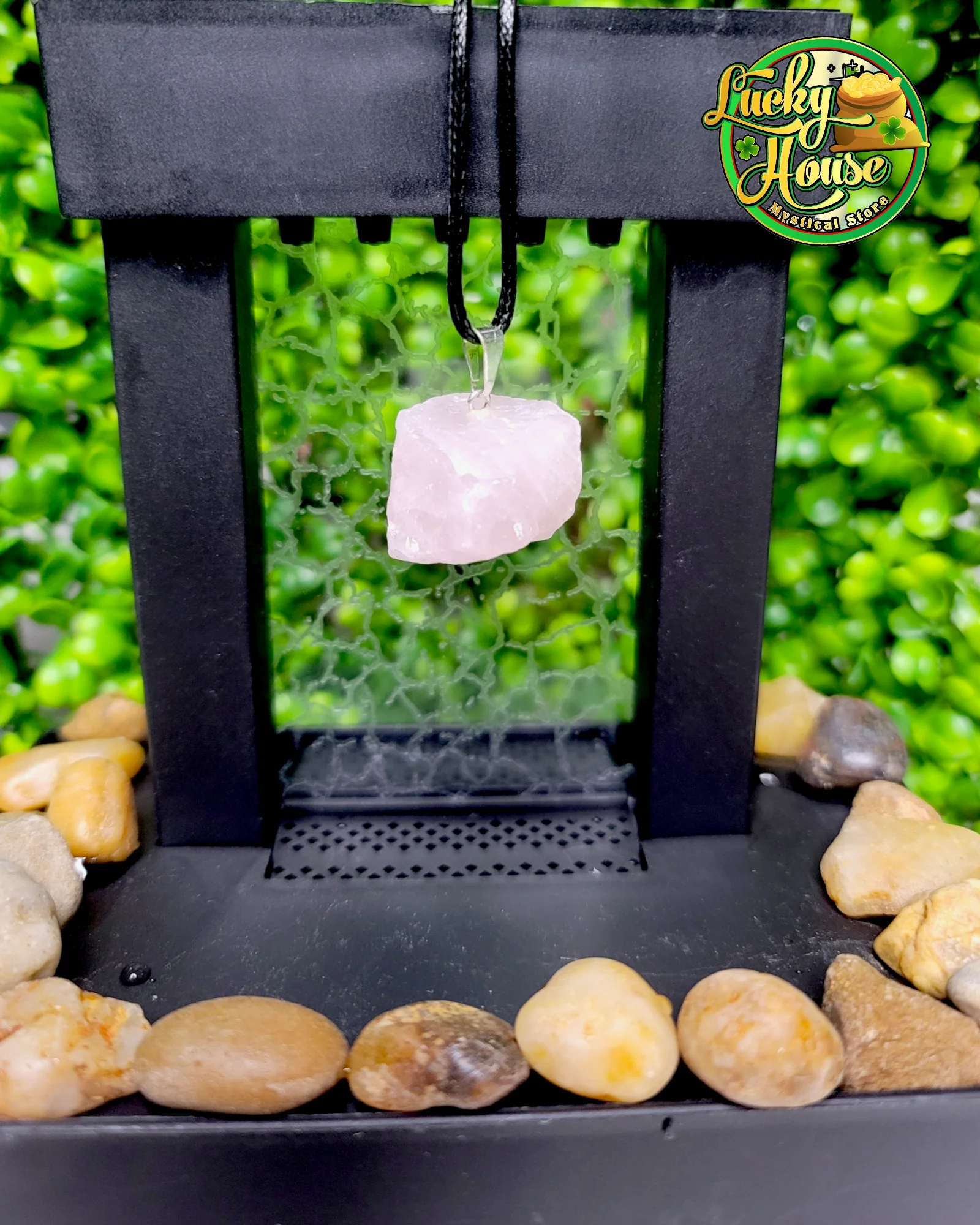 Rose Quartz Rough Pendant - Image 2