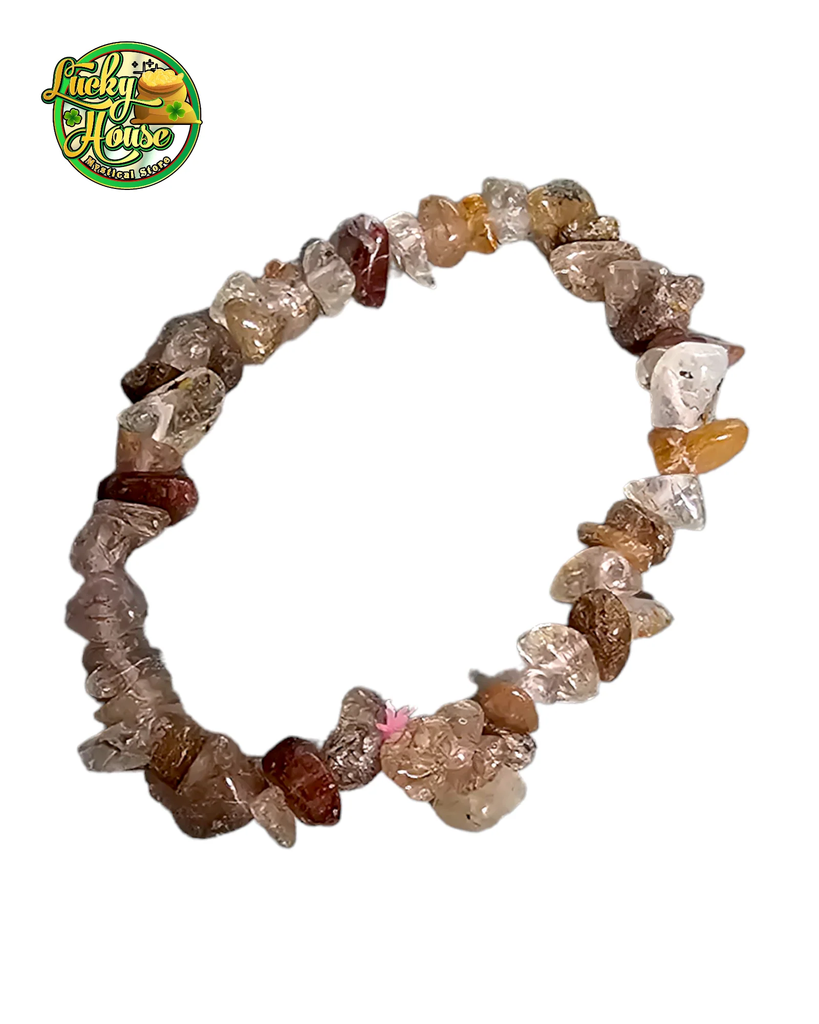Rutilated Quartz Chip Bracelet
