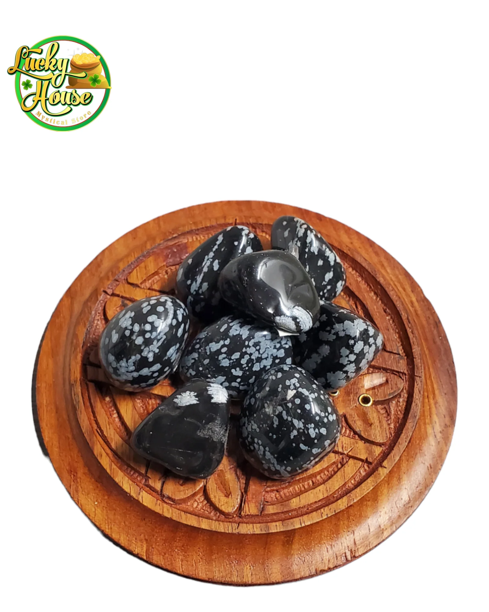 Snowflake Obsidian Tumbled Stone - Image 2