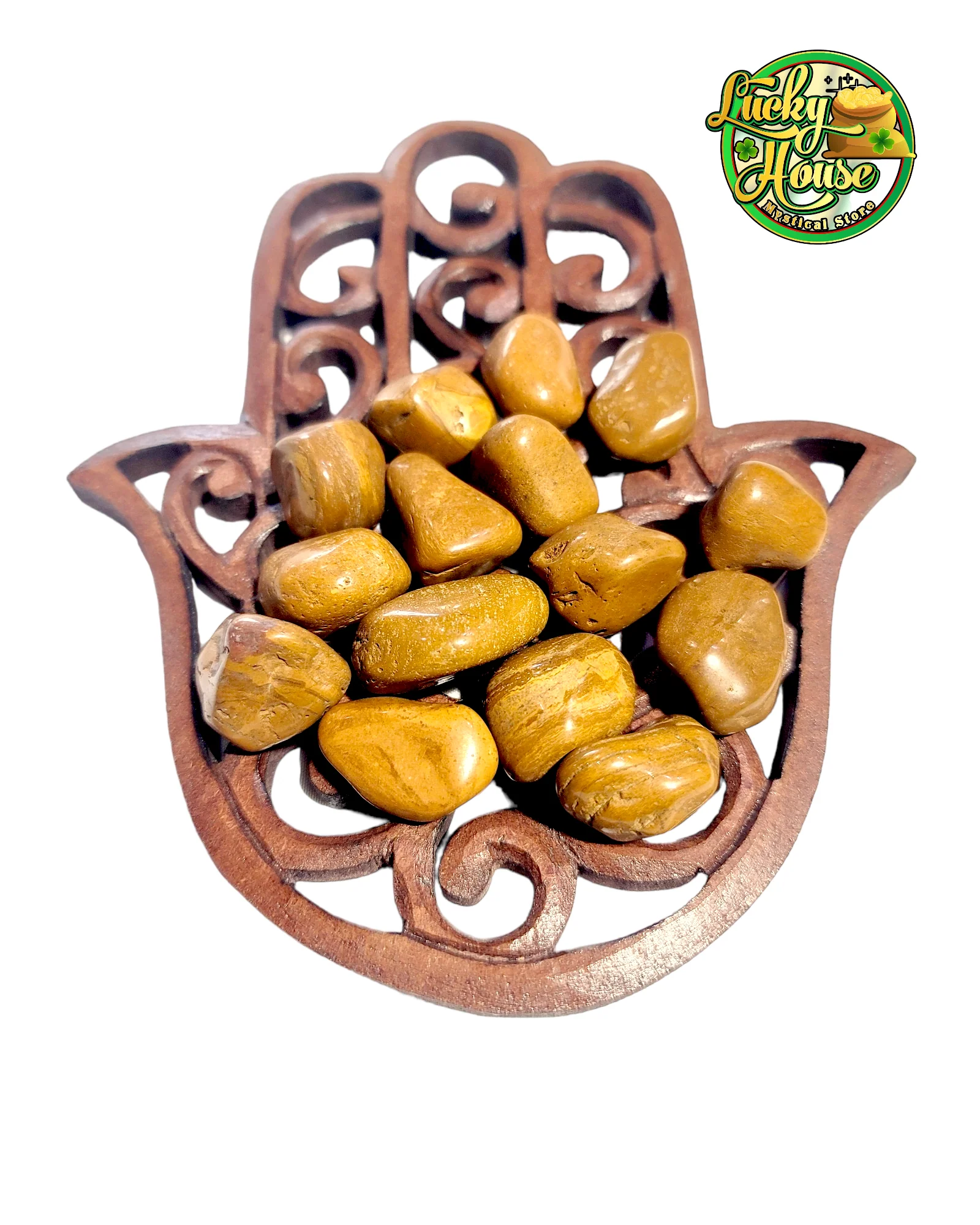 Yellow Jasper Tumbled Stone - Image 2
